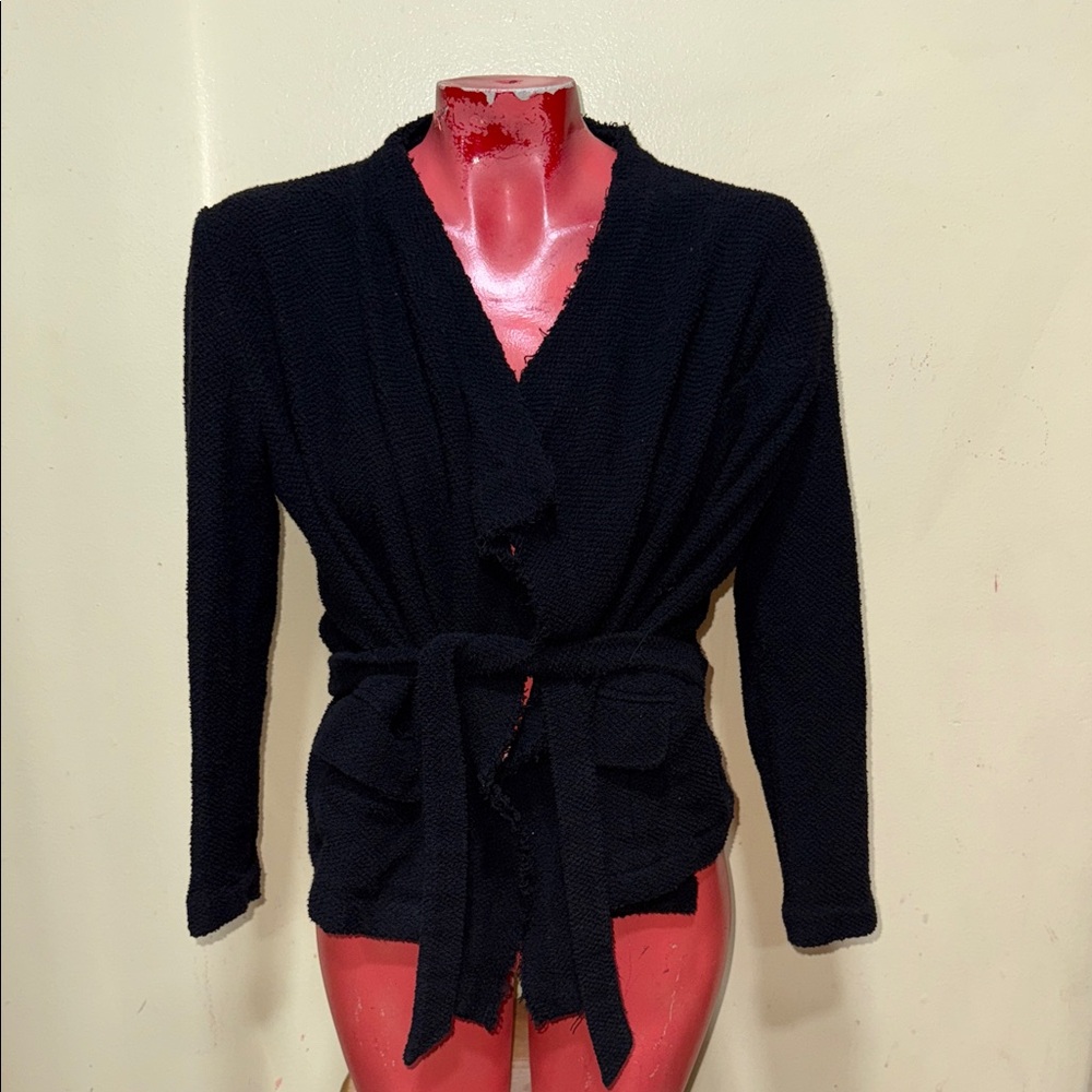 IRO Black Women's Wrap Sweater